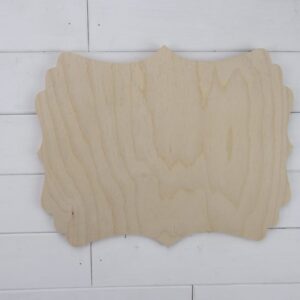Blank Wooden Plaque - Veronica