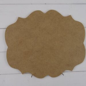 Blank Wooden MDF Plaque - Amy