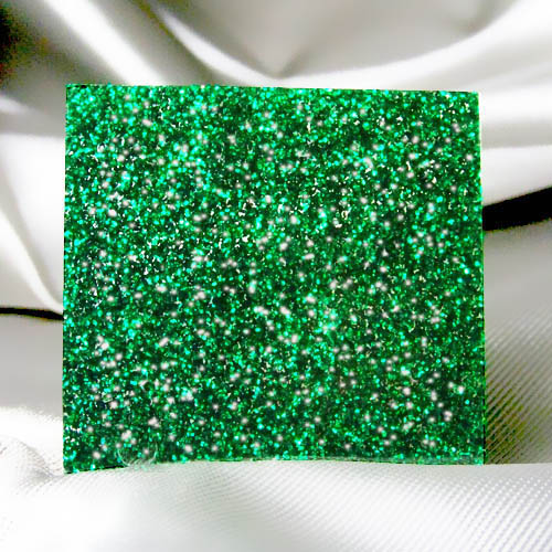 Emerald Green Glitter Acrylic Sheet