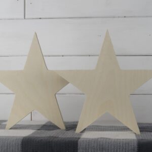 Wood Star Stand Alone Cutouts