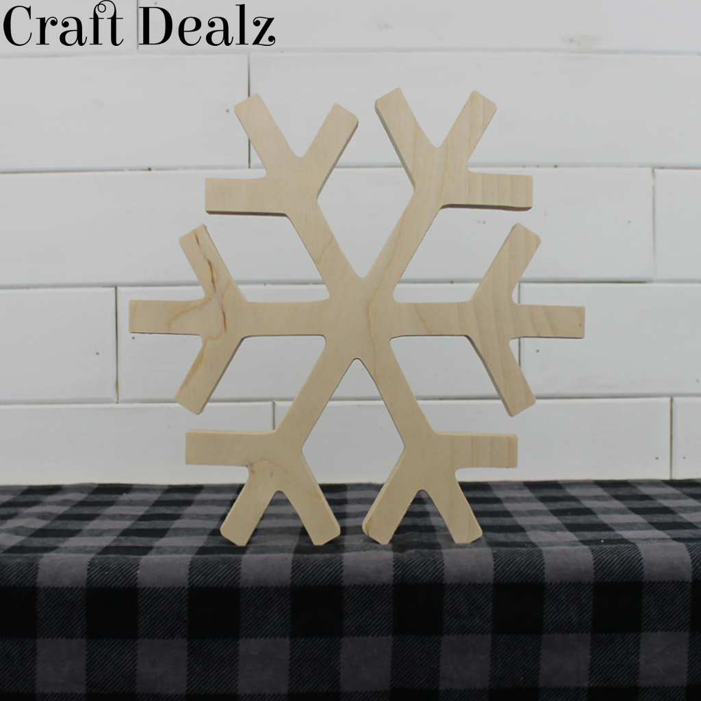 Wholesale CREATCABIN 8Pcs Christmas Wooden Snowflake Decor Winter
