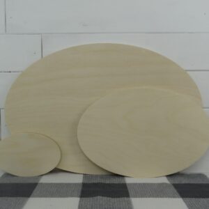 Wood Oval Sign Blanks