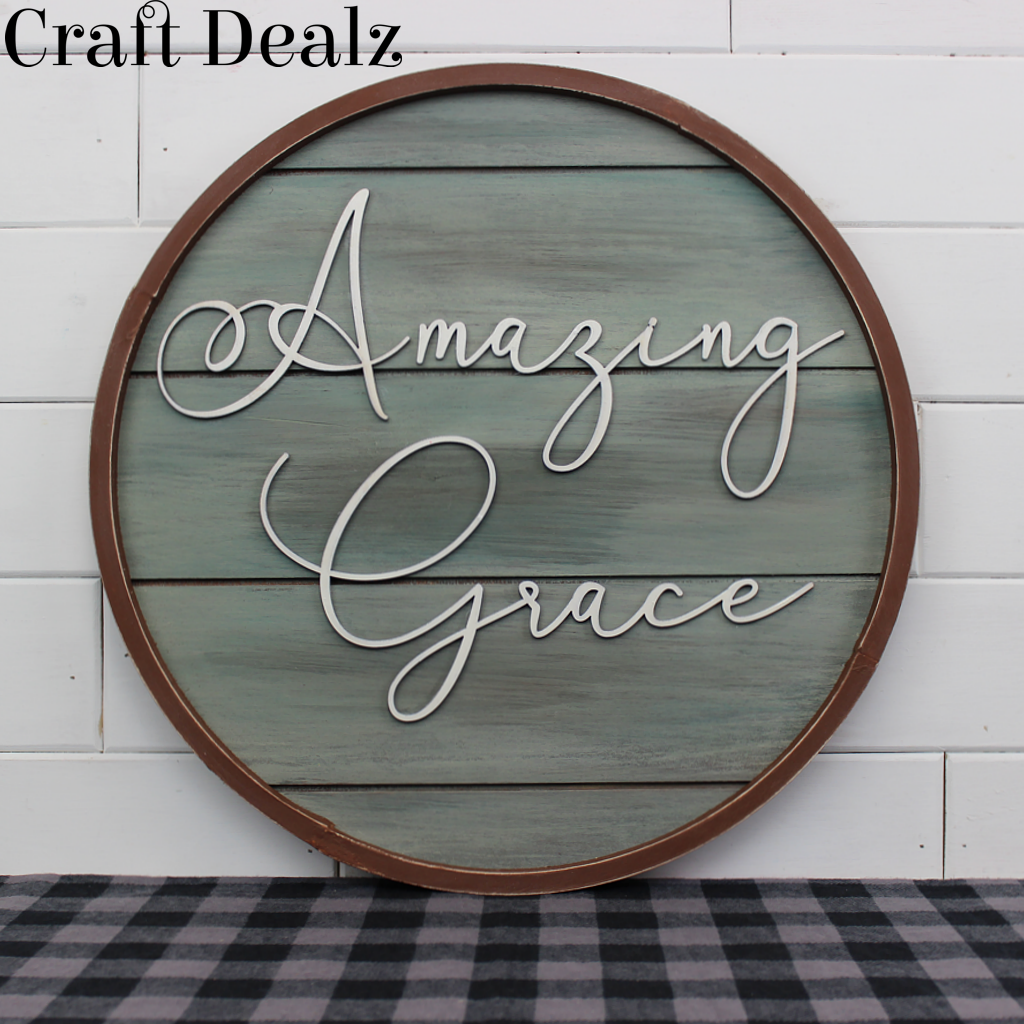 Amazing Grace 3D Lasered Sign