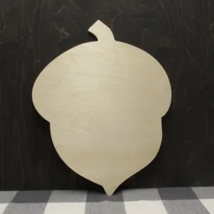 Wood Acorn Door Hanger