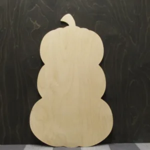 Wooden Stacked Pumpkins Door Hanger