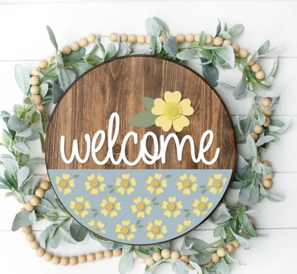 Welcome with Buttercups Overlay Kit