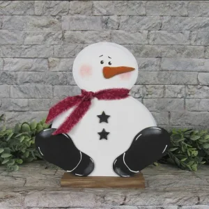 Wood Sitting 8" Snowman Craft Kit