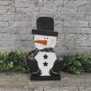 Sitting Snowman w Hat on Base Craft Kit