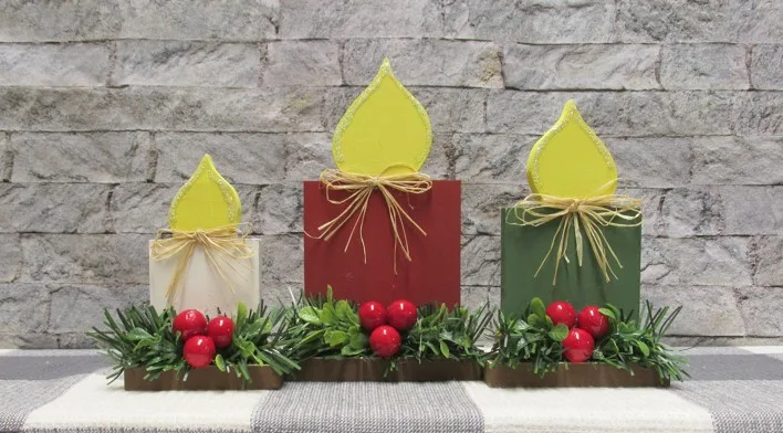 Wooden Chunky Candles Craft Kit