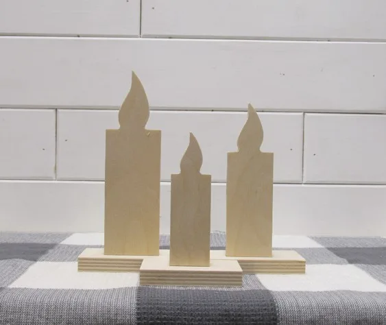 Wooden Taper Candles Craft Kit - Image 2