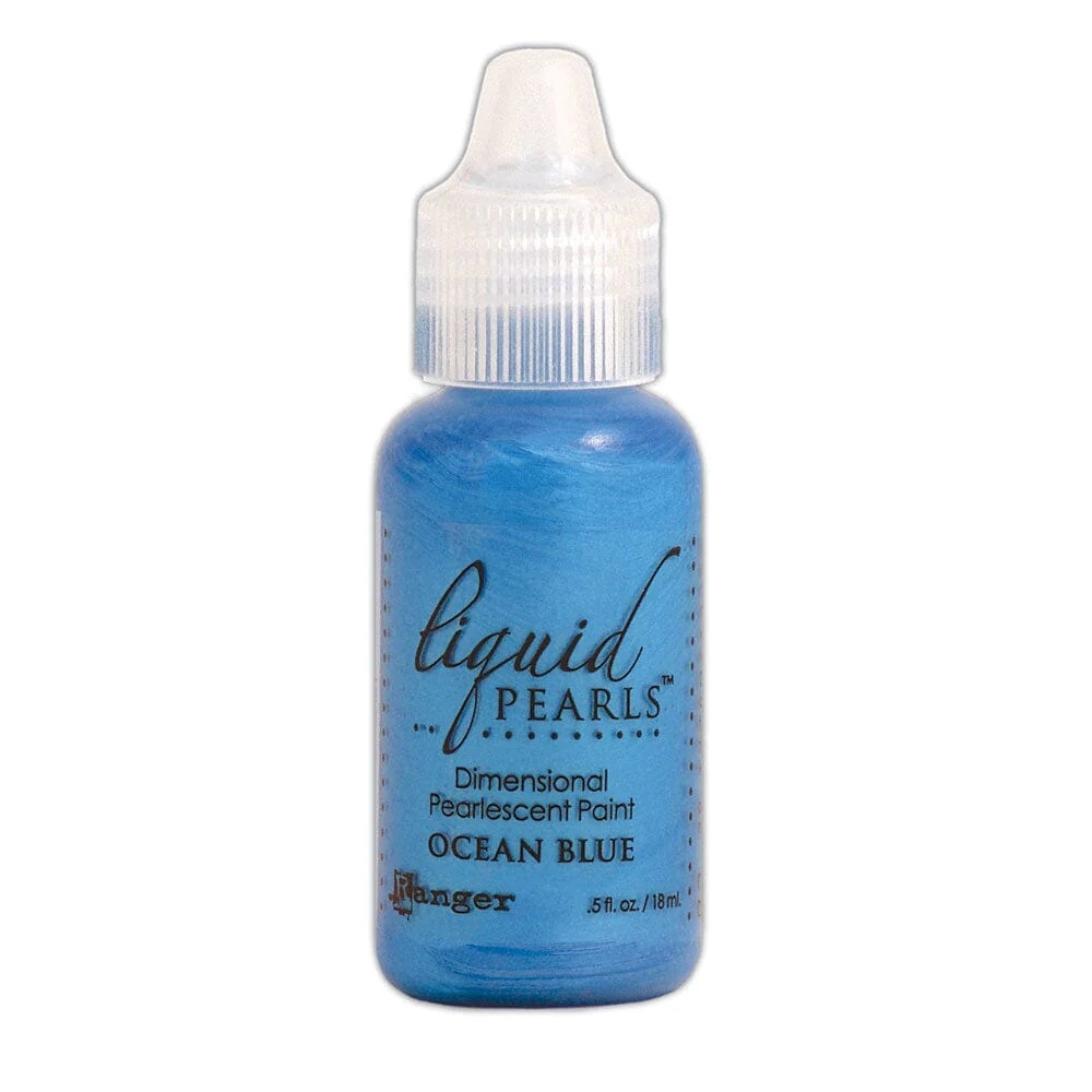 Dimensional pearlescent paint in a deep blue color called Ocean Blue.