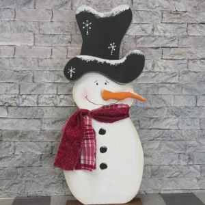 Wood Jack Frost the Snowman