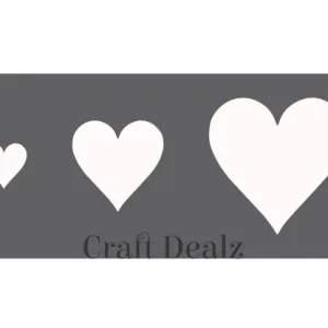 Heart Set Stencil