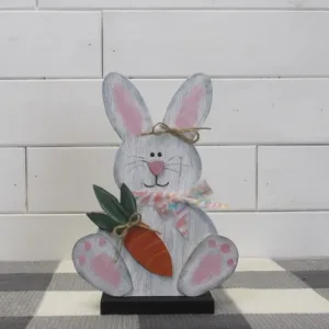 Sitting 8" Round Bunny Craft Kit on Base