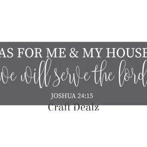 As For Me & My House Stencil
