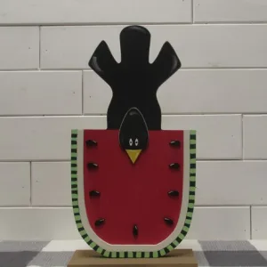 Wooden Crow on Watermelon Standing Craft Kit
